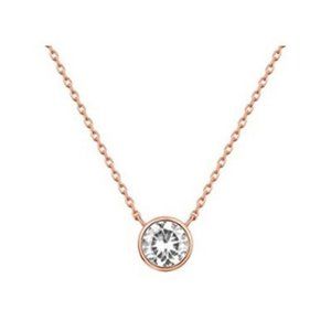 14K Gold Plated 1.00 ct (D Color, VVS Clarity) CZ Simulated Diamond Necklace